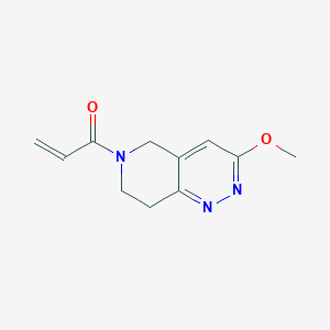 B2506056 1-(3-Methoxy-7,8-dihydro-5H-pyrido[4,3-c]pyridazin-6-yl)prop-2-en-1-one CAS No. 2175582-45-1