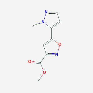 methyl 5-(1-methyl-1H-pyrazol-5-yl)isoxazole-3-carboxylate