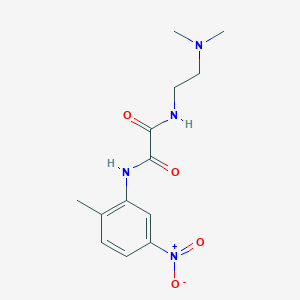 molecular formula C13H18N4O4 B2506111 N1-(2-(二甲氨基)乙基)-N2-(2-甲基-5-硝基苯基)草酰胺 CAS No. 899974-91-5