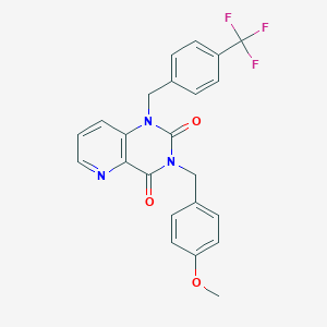 3-(4-methoxybenzyl)-1-(4-(trifluoromethyl)benzyl)pyrido[3,2-d]pyrimidine-2,4(1H,3H)-dione