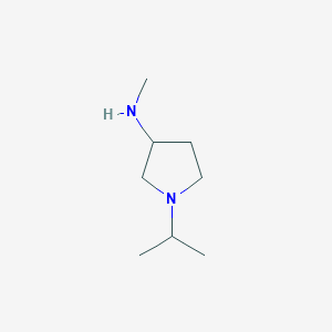 molecular formula C8H18N2 B2506131 1-异丙基-N-甲基吡咯烷-3-胺 CAS No. 503067-85-4