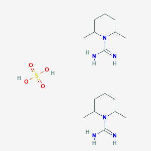 molecular formula C16H36N6O4S B2506144 2,6-Dimethylpiperidine-1-carboximidamide hemisulfate CAS No. 2126161-26-8