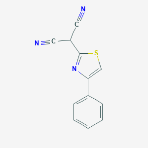 molecular formula C12H7N3S B250615 2-(4-Phenylthiazol-2-yl)malononitrile 