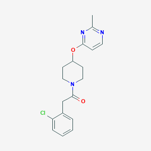 molecular formula C18H20ClN3O2 B2506168 2-(2-Chlorophényl)-1-(4-((2-méthylpyrimidin-4-yl)oxy)pipéridin-1-yl)éthanone CAS No. 2097915-11-0