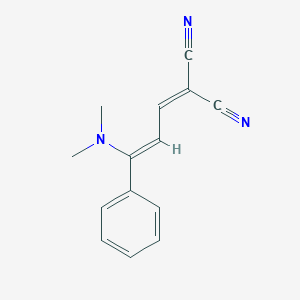 molecular formula C14H13N3 B250617 2-[3-(Dimethylamino)-3-phenyl-2-propenylidene]malononitrile 