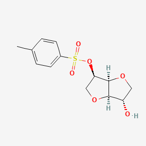 molecular formula C13H16O6S B2506170 (3R,3aS,6S,6aR)-6-hydroxyhexahydrofuro[3,2-b]furan-3-yl 4-methylbenzenesulfonate CAS No. 101222-62-2