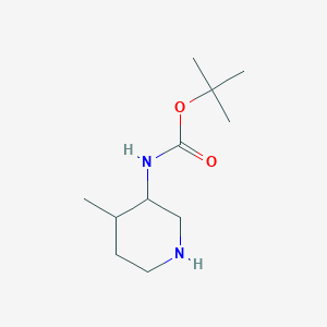 molecular formula C11H22N2O2 B2506182 cis-3-(Boc-amino)-4-methylpiperidine CAS No. 250275-20-8; 454709-84-3