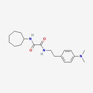molecular formula C19H29N3O2 B2506194 N1-cycloheptyl-N2-(4-(dimethylamino)phenethyl)oxalamide CAS No. 953951-65-0