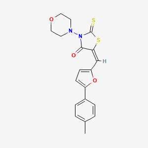 (E)-3-morpholino-2-thioxo-5-((5-(p-tolyl)furan-2-yl)methylene)thiazolidin-4-one
