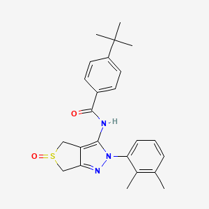 4-tert-butyl-N-[2-(2,3-dimethylphenyl)-5-oxo-4,6-dihydrothieno[3,4-c]pyrazol-3-yl]benzamide