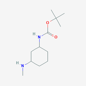 molecular formula C12H24N2O2 B2506226 Tert-butyl N-[3-(methylamino)cyclohexyl]carbamate CAS No. 1507262-36-3