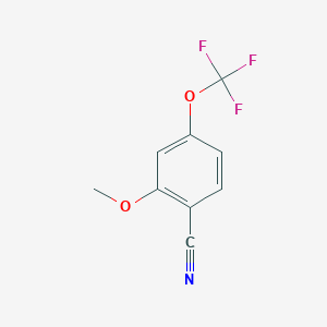 molecular formula C9H6F3NO2 B2506249 2-Methoxy-4-(trifluoromethoxy)benzonitrile CAS No. 886500-25-0