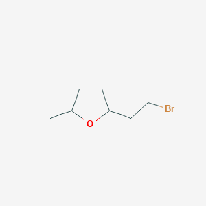 molecular formula C7H13BrO B2506251 2-Methyl-5-bromoethyl-tetrahydrofuran CAS No. 1551061-28-9