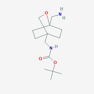 Tert-butyl N-[[1-(aminomethyl)-2-oxabicyclo[2.2.2]octan-4-yl]methyl]carbamate