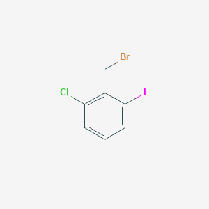 molecular formula C7H5BrClI B2506274 2-(Bromomethyl)-1-chloro-3-iodobenzene CAS No. 1035263-31-0