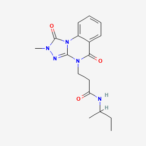 N-(sec-butyl)-3-(2-methyl-1,5-dioxo-1,2-dihydro[1,2,4]triazolo[4,3-a]quinazolin-4(5H)-yl)propanamide