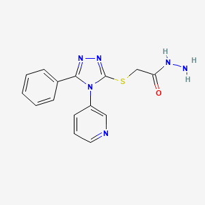 Acetic acid, 2-[[5-phenyl-4-(3-pyridinyl)-4H-1,2,4-triazol-3-yl]thio]-, hydrazide