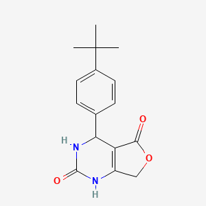 molecular formula C16H18N2O3 B2506298 4-(4-tert-butylphenyl)-4,7-dihydrofuro[3,4-d]pyrimidine-2,5(1H,3H)-dione CAS No. 1223885-39-9