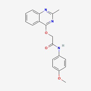 molecular formula C18H17N3O3 B2506334 N-(4-methoxyphenyl)-2-((2-methylquinazolin-4-yl)oxy)acetamide CAS No. 1030125-87-1