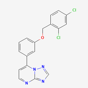7-{3-[(2,4-Dichlorobenzyl)oxy]phenyl}[1,2,4]triazolo[1,5-a]pyrimidine