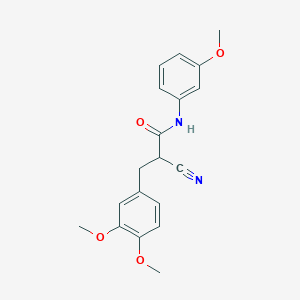 molecular formula C19H20N2O4 B2506363 2-氰基-3-(3,4-二甲氧基苯基)-N-(3-甲氧基苯基)丙酰胺 CAS No. 505065-27-0
