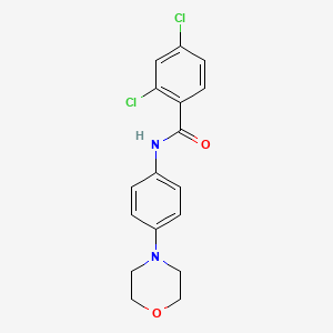 molecular formula C17H16Cl2N2O2 B2506366 2,4-二氯-N-[4-(吗啉-4-基)苯基]苯甲酰胺 CAS No. 250714-46-6