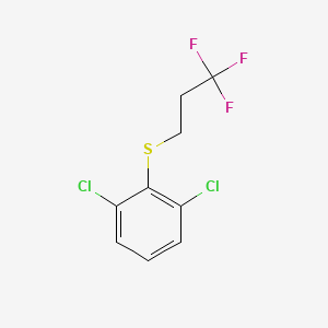 molecular formula C9H7Cl2F3S B2506367 2,6-Dichlorophenyl 3,3,3-trifluoropropyl sulfide CAS No. 1824025-40-2