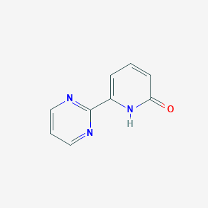 molecular formula C9H7N3O B2506380 6-Pyrimidin-2-yl-1H-pyridin-2-one CAS No. 2142804-95-1