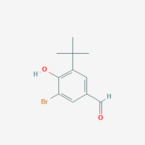 molecular formula C11H13BrO2 B2506423 3-Bromo-5-tert-butyl-4-hydroxybenzaldehyde CAS No. 65678-06-0
