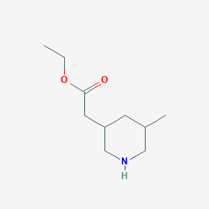 molecular formula C10H19NO2 B2506432 Ethyl 2-(5-methylpiperidin-3-yl)acetate CAS No. 2248387-22-4