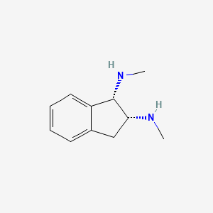 molecular formula C11H16N2 B2506442 (1S,2R)-1-N,2-N-Dimethyl-2,3-dihydro-1H-indene-1,2-diamine CAS No. 2567489-75-0