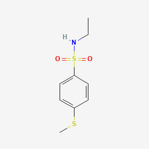 molecular formula C9H13NO2S2 B2506443 N-ethyl-4-(methylsulfanyl)benzenesulfonamide CAS No. 713107-09-6