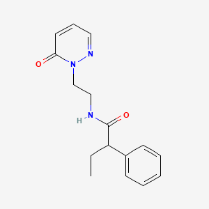 molecular formula C16H19N3O2 B2506461 N-(2-(6-氧代吡哒嗪-1(6H)-基)乙基)-2-苯基丁酰胺 CAS No. 1021206-28-9