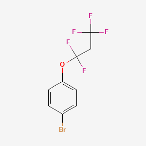 molecular formula C9H6BrF5O B2506471 1-Bromo-4-(1,1,3,3,3-pentafluoropropoxy)benzene CAS No. 1823420-70-7
