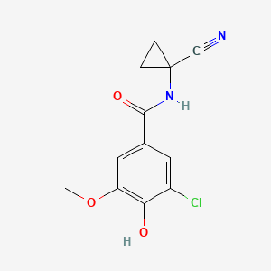 3-Chloro-N-(1-cyanocyclopropyl)-4-hydroxy-5-methoxybenzamide