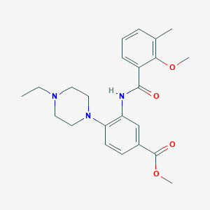 Methyl 4-(4-ethylpiperazin-1-yl)-3-[(2-methoxy-3-methylbenzoyl)amino]benzoate