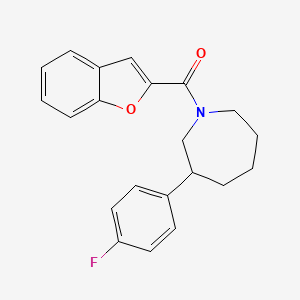 molecular formula C21H20FNO2 B2506490 Benzofuran-2-yl(3-(4-fluorophenyl)azepan-1-yl)methanone CAS No. 1797604-73-9
