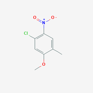 molecular formula C8H8ClNO3 B2506492 1-Chloro-5-methoxy-4-methyl-2-nitrobenzene CAS No. 97655-37-3