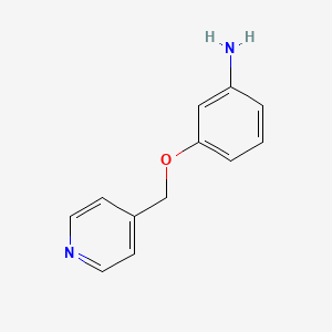 molecular formula C12H12N2O B2506499 3-(吡啶-4-基甲氧基)苯胺 CAS No. 105350-47-8