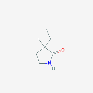 molecular formula C7H13NO B2506500 3-乙基-3-甲基吡咯烷-2-酮 CAS No. 175698-04-1