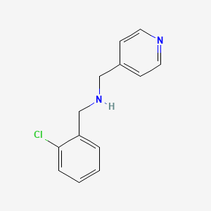 molecular formula C13H13ClN2 B2506517 (2-Chloro-benzyl)-pyridin-4-ylmethyl-amine CAS No. 823189-94-2