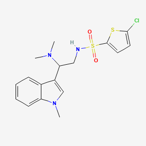 5-chloro-N-(2-(dimethylamino)-2-(1-methyl-1H-indol-3-yl)ethyl)thiophene-2-sulfonamide