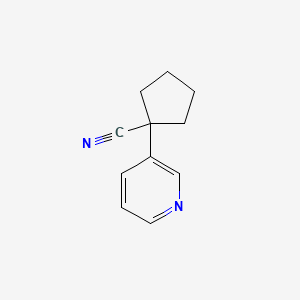 molecular formula C11H12N2 B2506534 1-Ciano-ciclopenilpiridina-3-ilo CAS No. 143619-68-5