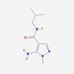 molecular formula C9H16N4O B2506549 5-Amino-N-isobutyl-1-methyl-1H-pyrazole-4-carboxamide CAS No. 1177354-41-4