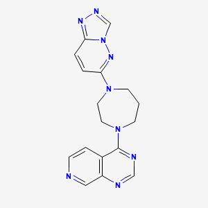 molecular formula C17H17N9 B2506554 4-(4-([1,2,4]Triazolo[4,3-b]pyridazin-6-yl)-1,4-diazepan-1-yl)pyrido[3,4-d]pyrimidine CAS No. 2320669-47-2