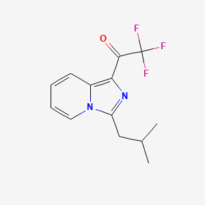 2,2,2-Trifluoro-1-[3-(2-methylpropyl)imidazo[1,5-a]pyridin-1-yl]ethan-1-one