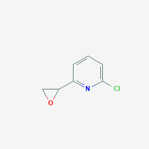 molecular formula C7H6ClNO B2506590 2-Chloro-6-(oxiran-2-yl)pyridine CAS No. 115548-61-3