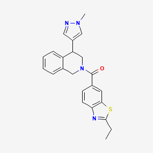 (2-ethylbenzo[d]thiazol-6-yl)(4-(1-methyl-1H-pyrazol-4-yl)-3,4-dihydroisoquinolin-2(1H)-yl)methanone
