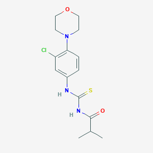 molecular formula C15H20ClN3O2S B250660 N-[3-chloro-4-(4-morpholinyl)phenyl]-N'-isobutyrylthiourea 
