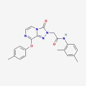 molecular formula C22H21N5O3 B2506601 N-(2,4-二甲基苯基)-2-(3-氧代-8-(对甲苯氧基)-[1,2,4]三唑并[4,3-a]吡嗪-2(3H)-基)乙酰胺 CAS No. 1251600-90-4